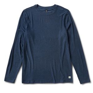 COPY - Vuori Long-Sleeve Strato Tech Tee Navy Heather Large